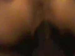 Негр долбит киску любовницы своим огромным членом